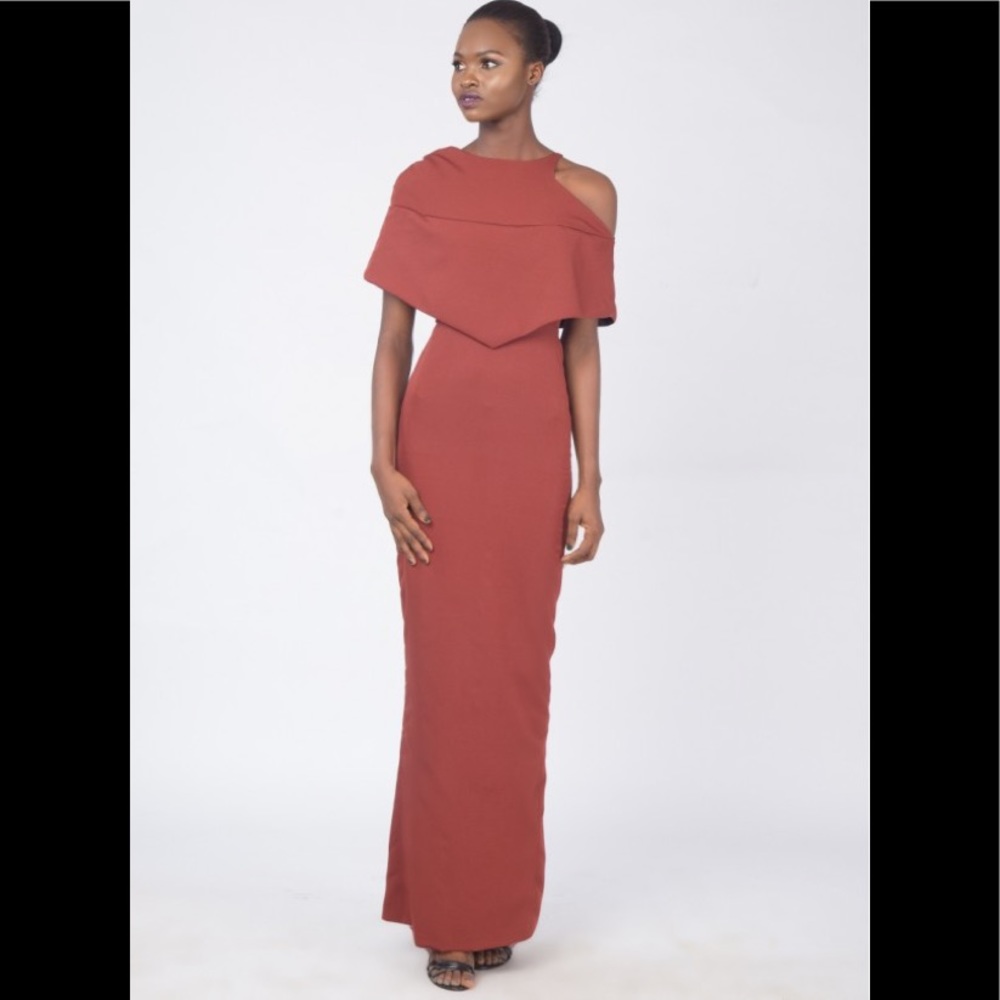 Lady biba lupita dress formal cape one shoulder